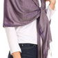 Sakkas Carine Reversible Soft Solid Slight Shimmer Pashmina/ Shawl/ Wrap/ Stole