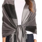 Sakkas Nicola Reversible Warm and Soft Unisex Scarf Stole Wrap Solid Color-block