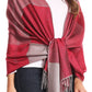 Sakkas Nicola Reversible Warm and Soft Unisex Scarf Stole Wrap Solid Color-block