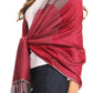 Sakkas Nicola Reversible Warm and Soft Unisex Scarf Stole Wrap Solid Color-block