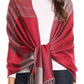 Sakkas Nicola Reversible Warm and Soft Unisex Scarf Stole Wrap Solid Color-block