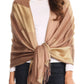 Sakkas Nicola Reversible Warm and Soft Unisex Scarf Stole Wrap Solid Color-block