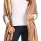 Sakkas Nicola Reversible Warm and Soft Unisex Scarf Stole Wrap Solid Color-block