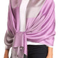 Sakkas Nicola Reversible Warm and Soft Unisex Scarf Stole Wrap Solid Color-block