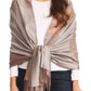 Sakkas Nicola Reversible Warm and Soft Unisex Scarf Stole Wrap Solid Color-block