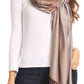 Sakkas Nicola Reversible Warm and Soft Unisex Scarf Stole Wrap Solid Color-block