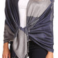 Sakkas Nicola Reversible Warm and Soft Unisex Scarf Stole Wrap Solid Color-block