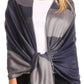 Sakkas Nicola Reversible Warm and Soft Unisex Scarf Stole Wrap Solid Color-block