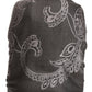 Sakkas Sarah Reversible Silky Soft Brocade Scarf Shawl Stole with Fringe