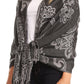 Sakkas Sarah Reversible Silky Soft Brocade Scarf Shawl Stole with Fringe