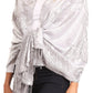 Sakkas Sarah Reversible Silky Soft Brocade Scarf Shawl Stole with Fringe