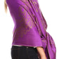 Sakkas Sarah Reversible Silky Soft Brocade Scarf Shawl Stole with Fringe