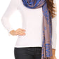 Sakkas Sarah Reversible Silky Soft Brocade Scarf Shawl Stole with Fringe