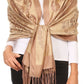 Sakkas Mia Reversible Brocade Paisley Scarf Wrap Shawl Soft and Light