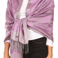 Sakkas Mia Reversible Brocade Paisley Scarf Wrap Shawl Soft and Light