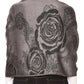 Sakkas Tessa Reversible Rose Brocade Warm Soft Scarf Wrap Stole with Fringe