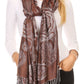 Sakkas Tessa Reversible Rose Brocade Warm Soft Scarf Wrap Stole with Fringe
