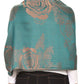 Sakkas Tessa Reversible Rose Brocade Warm Soft Scarf Wrap Stole with Fringe