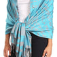 Sakkas Salome  Reversible Silky soft Wrap Shawl Scarf with Lovely Floral Brocade