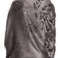 Sakkas Salome  Reversible Silky soft Wrap Shawl Scarf with Lovely Floral Brocade