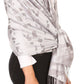 Sakkas Salome  Reversible Silky soft Wrap Shawl Scarf with Lovely Floral Brocade