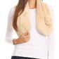 Sakkas Elise Faux Fur Mink Soft Warm Scarf with Pom-Pom