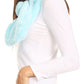 Sakkas Elise Faux Fur Mink Soft Warm Scarf with Pom-Pom