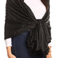 Sakkas Litta Women's Brocade Evening Shawl Wrap Head Scarf Large Soft Wedding