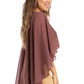 Sakkas Anya Women's Soft Chiffon Wedding Bridesmaid Bridal Cape Wrap Bolero Shrug