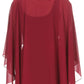 Sakkas Anya Women's Soft Chiffon Wedding Bridesmaid Bridal Cape Wrap Bolero Shrug