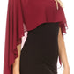 Sakkas Anya Women's Soft Chiffon Wedding Bridesmaid Bridal Cape Wrap Bolero Shrug