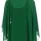 Sakkas Anya Women's Soft Chiffon Wedding Bridesmaid Bridal Cape Wrap Bolero Shrug