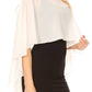 Sakkas Anya Women's Soft Chiffon Wedding Bridesmaid Bridal Cape Wrap Bolero Shrug