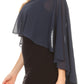 Sakkas Anya Women's Soft Chiffon Wedding Bridesmaid Bridal Cape Wrap Bolero Shrug