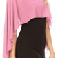 Sakkas Anya Women's Soft Chiffon Wedding Bridesmaid Bridal Cape Wrap Bolero Shrug