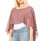 Sakkas Anya Women's Soft Chiffon Wedding Bridesmaid Bridal Cape Wrap Bolero Shrug