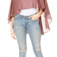 Sakkas Anya Women's Soft Chiffon Wedding Bridesmaid Bridal Cape Wrap Bolero Shrug