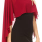 Sakkas Anya Women's Soft Chiffon Wedding Bridesmaid Bridal Cape Wrap Bolero Shrug