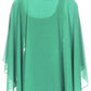 Sakkas Anya Women's Soft Chiffon Wedding Bridesmaid Bridal Cape Wrap Bolero Shrug