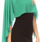 Sakkas Anya Women's Soft Chiffon Wedding Bridesmaid Bridal Cape Wrap Bolero Shrug