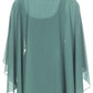 Sakkas Anya Women's Soft Chiffon Wedding Bridesmaid Bridal Cape Wrap Bolero Shrug