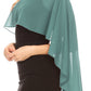 Sakkas Anya Women's Soft Chiffon Wedding Bridesmaid Bridal Cape Wrap Bolero Shrug