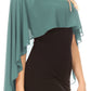 Sakkas Anya Women's Soft Chiffon Wedding Bridesmaid Bridal Cape Wrap Bolero Shrug