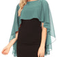 Sakkas Anya Women's Soft Chiffon Wedding Bridesmaid Bridal Cape Wrap Bolero Shrug