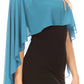 Sakkas Anya Women's Soft Chiffon Wedding Bridesmaid Bridal Cape Wrap Bolero Shrug