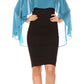 Sakkas Anya Women's Soft Chiffon Wedding Bridesmaid Bridal Cape Wrap Bolero Shrug