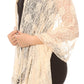Sakkas Mari Women's Large Lightweight Soft Lace Scarf Wrap Shawl Floral and Fringe