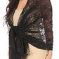 Sakkas Mari Women's Large Lightweight Soft Lace Scarf Wrap Shawl Floral and Fringe