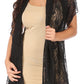 Sakkas Mari Women's Large Lightweight Soft Lace Scarf Wrap Shawl Floral and Fringe