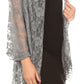 Sakkas Mari Women's Large Lightweight Soft Lace Scarf Wrap Shawl Floral and Fringe